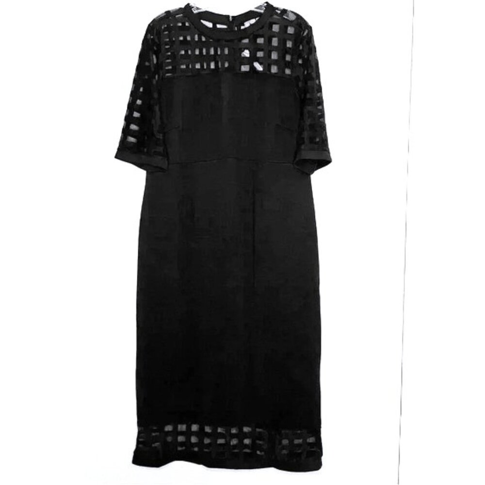 Asos Maternity Womens Black Midi Dress Size 12 Tall New With Tags